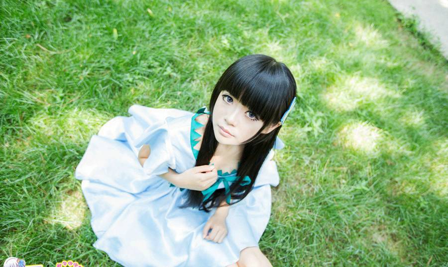 户外清纯女生古风cos图片集