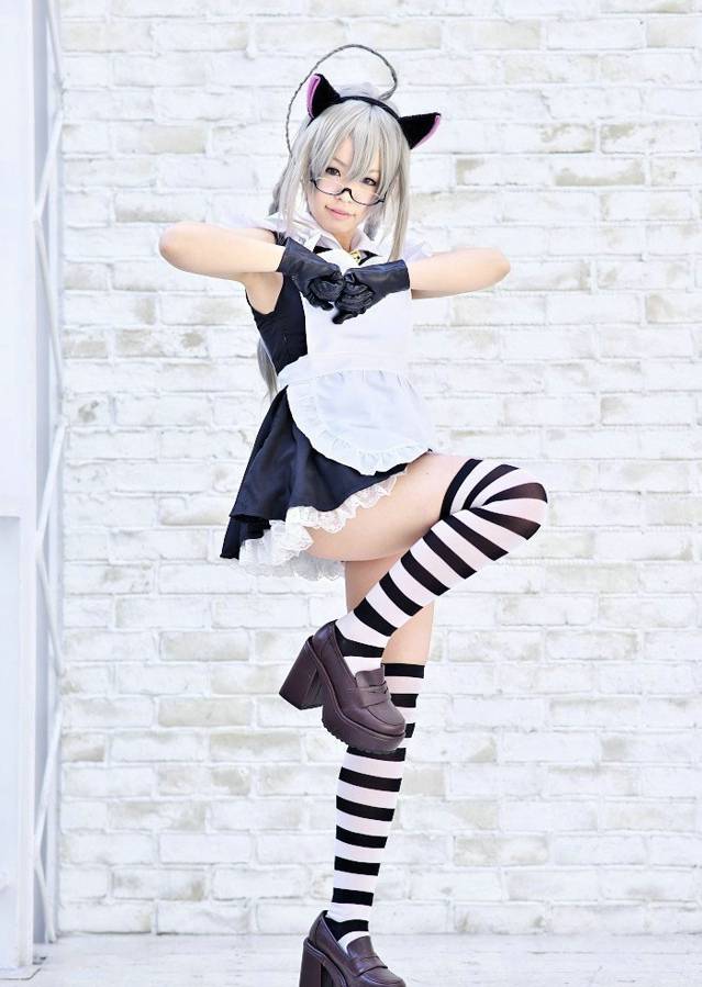 可爱萌猫女仆cos妆图片