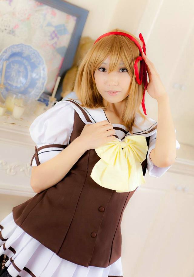 可爱学生妹cosplay唯美图片