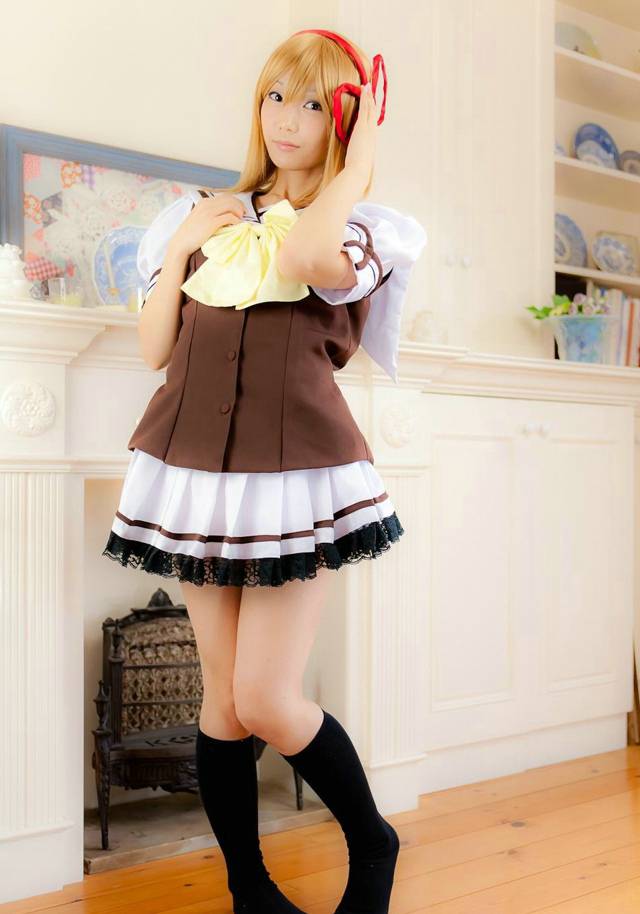 可爱学生妹cosplay唯美图片