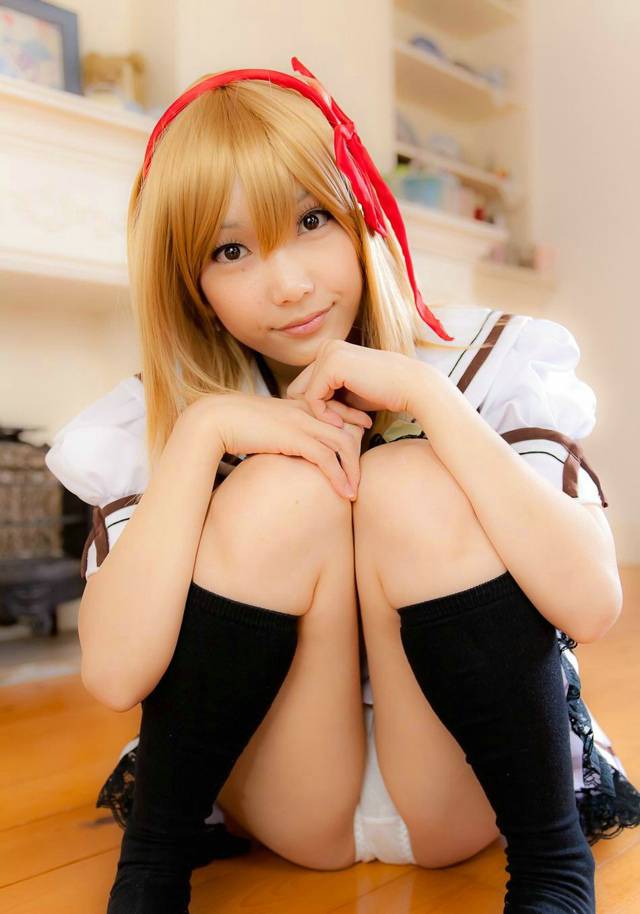 可爱学生妹cosplay唯美图片