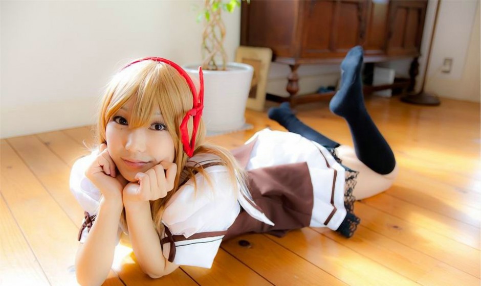可爱学生妹cosplay唯美图片