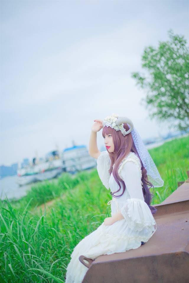 户外唯美cos图片古装女