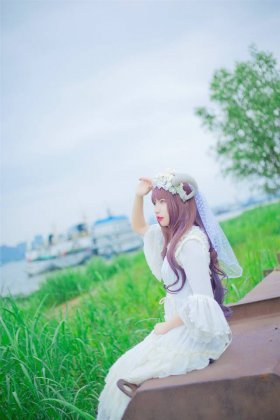 户外唯美cos图片古装女
