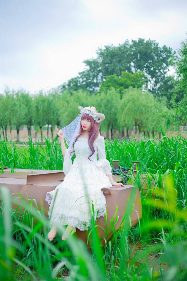 户外唯美cos图片古装女