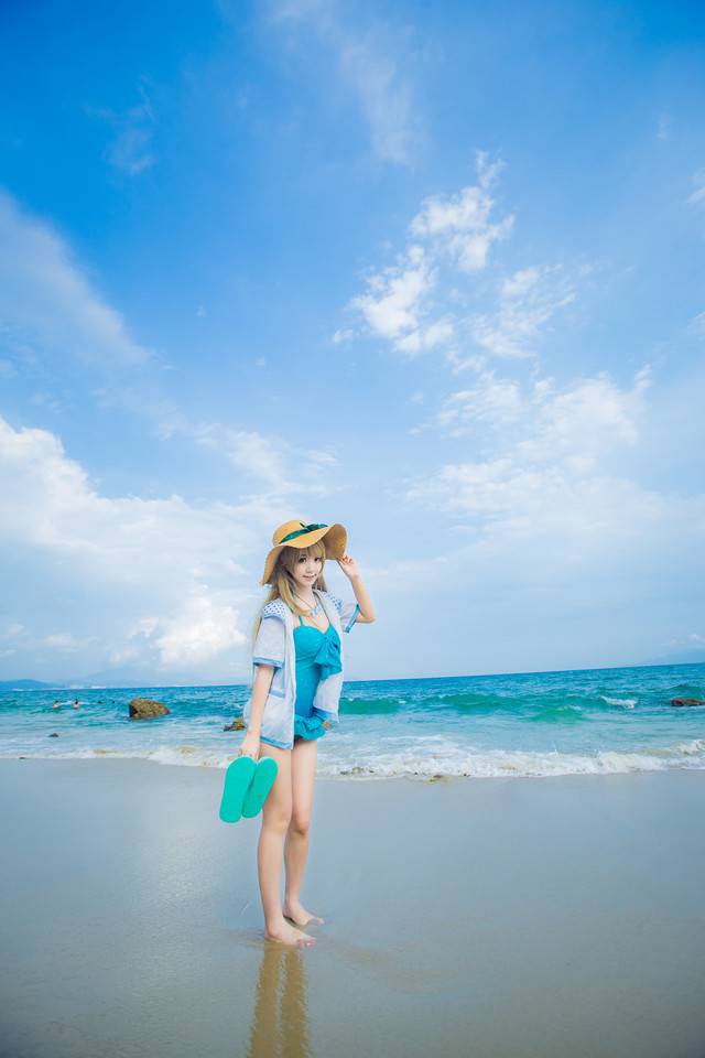 南小鸟海边cosplay图片泳装