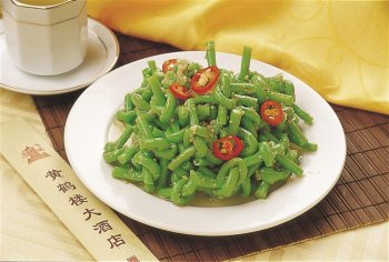 蒜香豆角凉菜系列美食素材图片