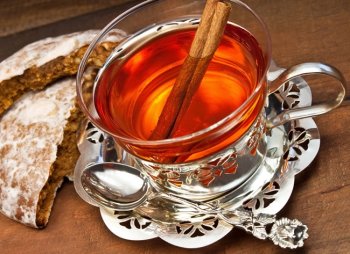 唯美肉桂红茶图片