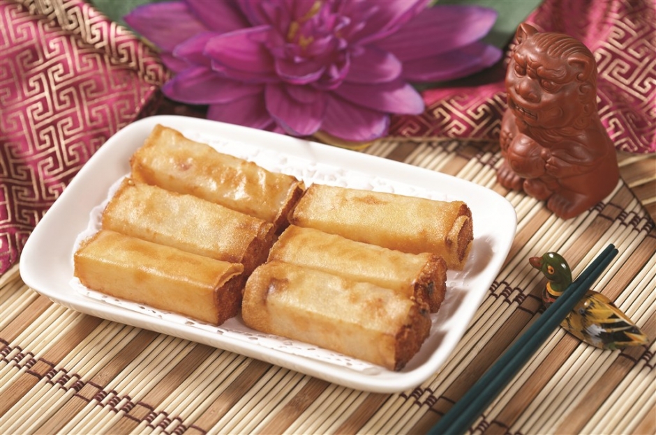 脆皮萝卜糕中式菜品美食素材图片