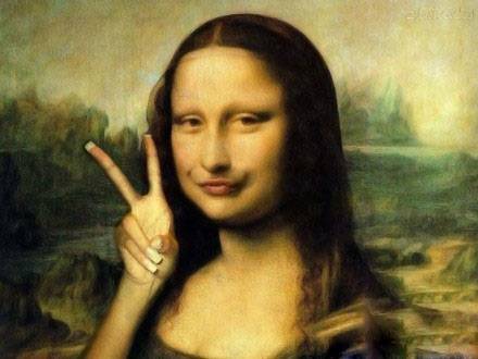 超好笑的蒙娜丽莎PS素材图