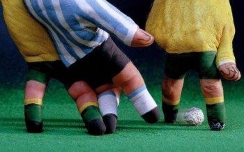 手指足球创意恶搞图片