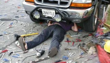 笑死人搞笑囧图之修车