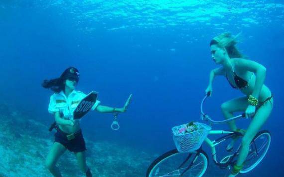 美女的雷人搞笑图片之超速了