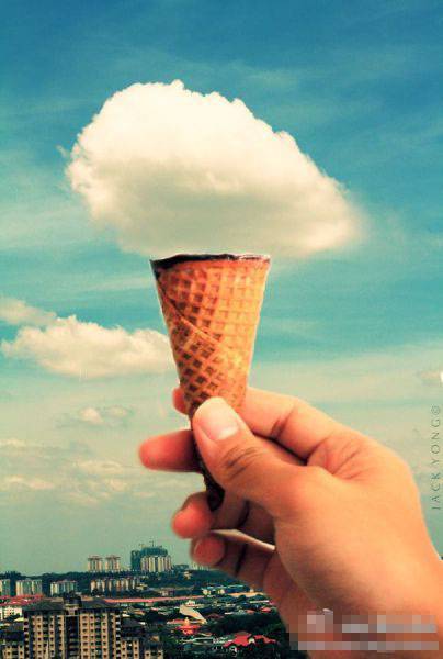 可爱搞怪图片之一个甜筒