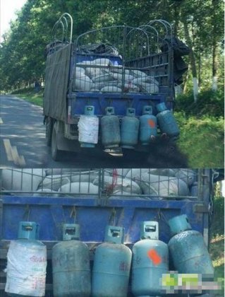 爆笑雷人图片之防追尾的小妙招