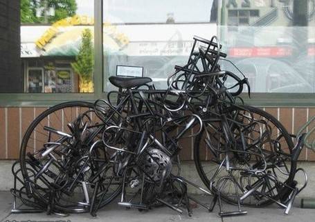 史上最牛锁自行车搞笑图