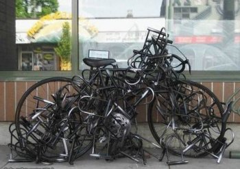 史上最牛锁自行车搞笑图