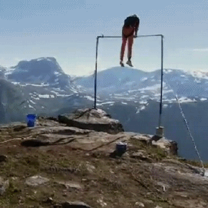 奇葩图片搞笑单杠操