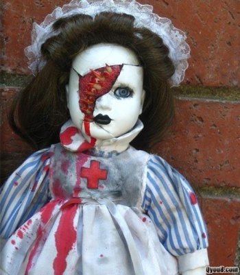 恐怖娃娃图片【胆小勿入】