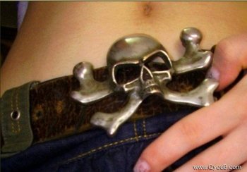 最酷的骷髅皮带头