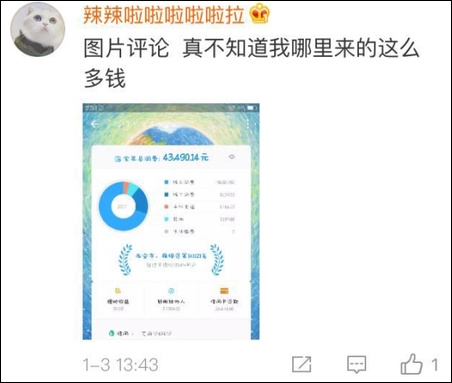 支付宝年度账单发布 网友：我为什么这么有钱？