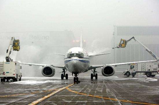 受降雪影响，咸阳、禄口机场等4家机场大面积延误