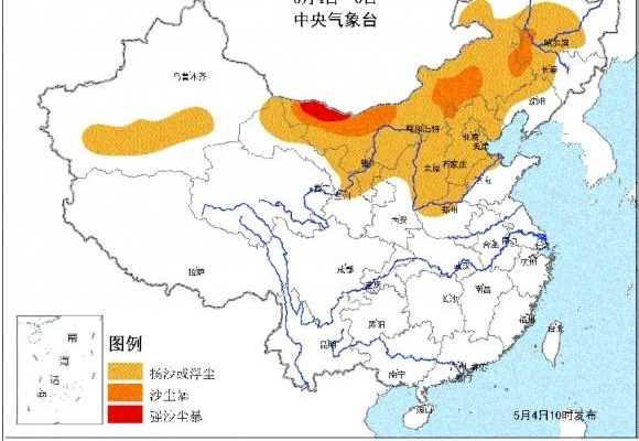 华北沙尘终将吹遍整个东亚！
