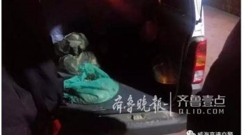 窃贼深夜海水中偷盗9公斤海参 没到公路就被抓