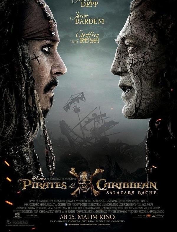 《加勒比海盗5》中文预告来袭 杰克船长闪亮登场（视频）