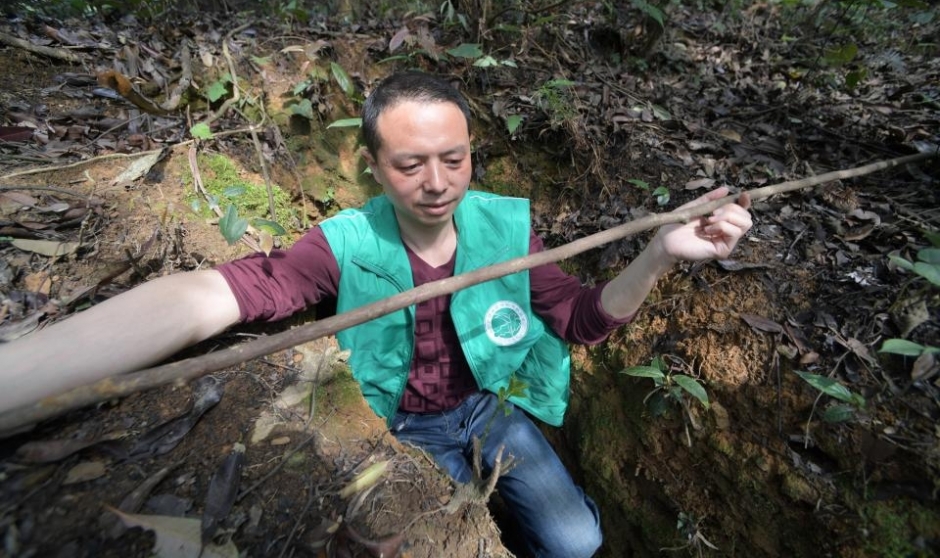 寻找穿山甲——湖南志愿者在野外开展调查活动